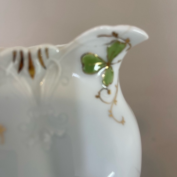 Dresden Germany Antique Porcelain Teapot Coffee Chocolate Pot Pitcher Roses Gold - Picture 11 of 16